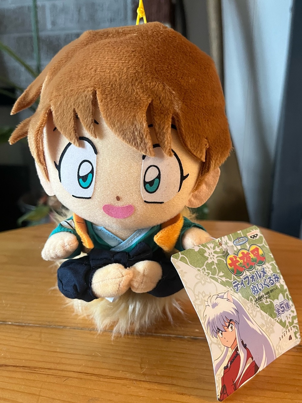 Rare Vintage Shippo Fox Demon Banpresto Inuyasha Plush 2002 Tag Chibi UFO Prize